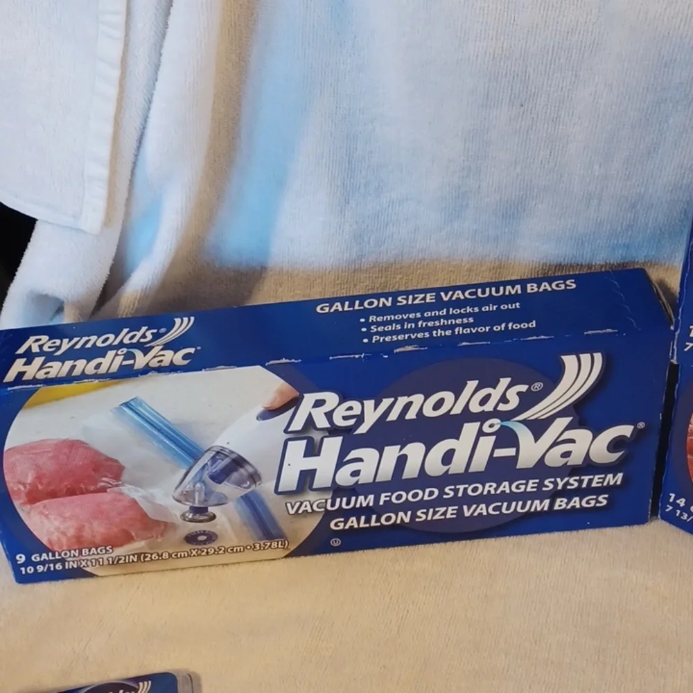 Reynolds Handi-Vac Vacuum Food Storage Vacuum Bags Qt And Gallon